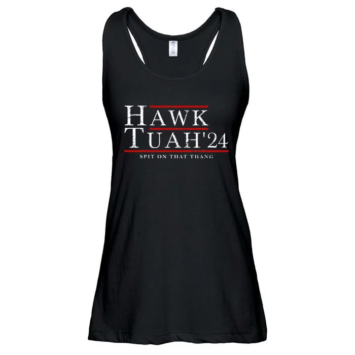 Hawk Tuah 24 Spit On That Thang Ladies Essential Flowy Tank