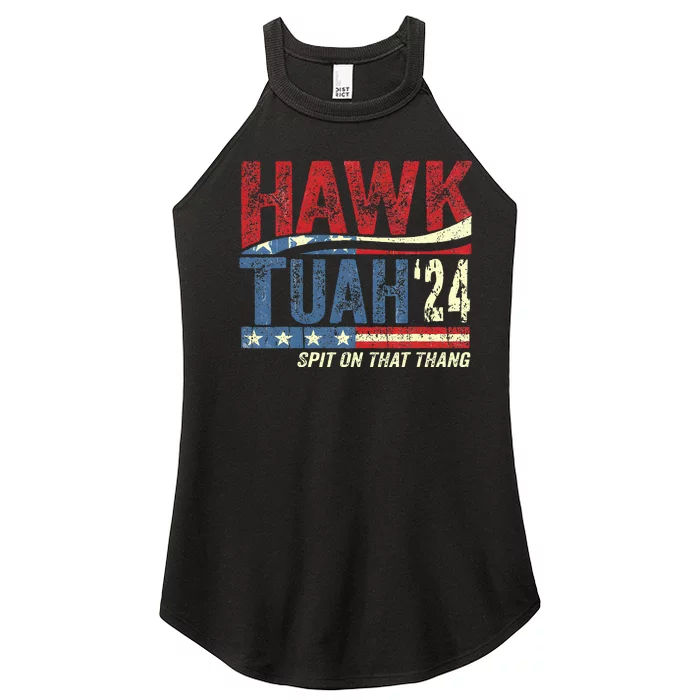 Hawk Tuah 24 Spit On That Thang Women’s Perfect Tri Rocker Tank