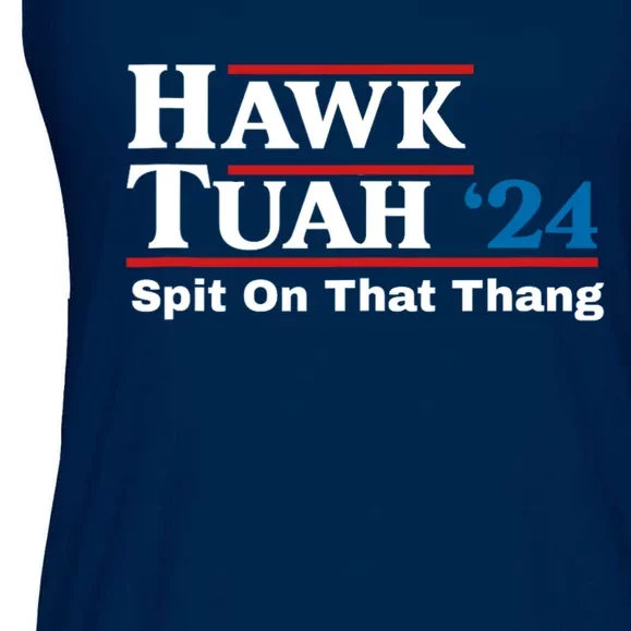 Hawk Tuah 24 Spit On That Thang Ladies Essential Flowy Tank