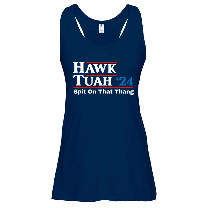 Hawk Tuah 24 Spit On That Thang Ladies Essential Flowy Tank