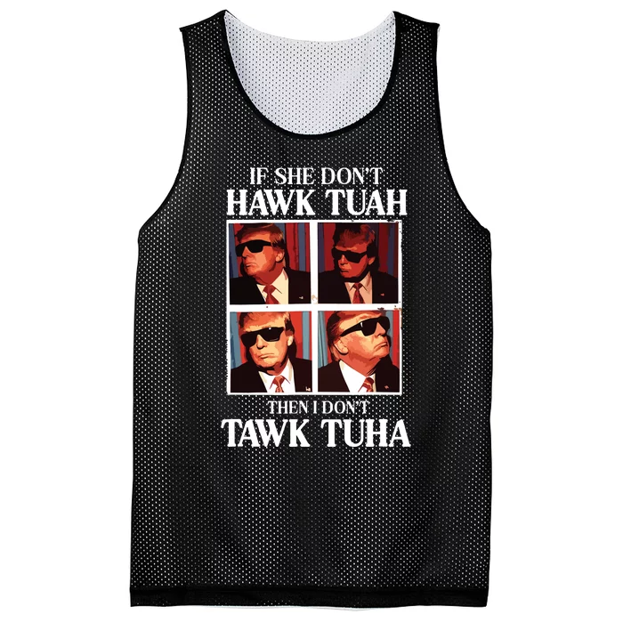 Hawk Tush 2024 Hawk Tuah Trump Embarrassing Airport Mesh Reversible Basketball Jersey Tank