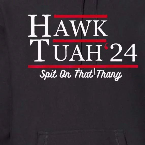 Hawk Tuah 24 Spit On That Thang Premium Hoodie