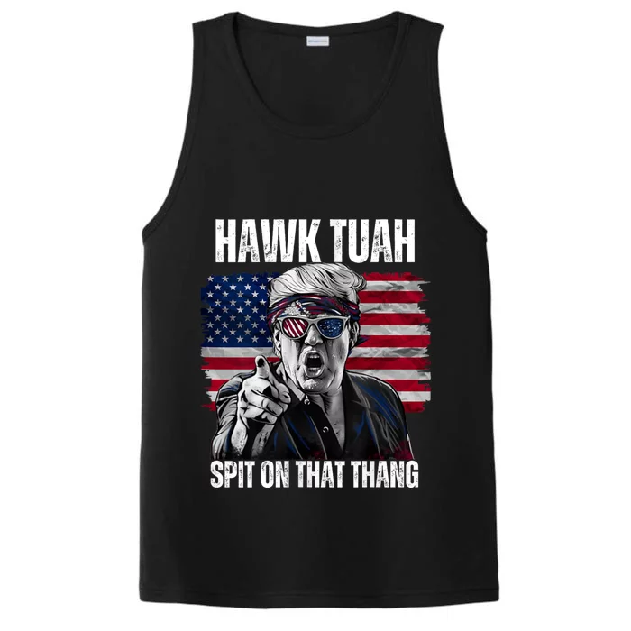 Hawk Tuah 24 Spit On That Thang Hawk Tush For President 2024 Election Parody Performance Tank