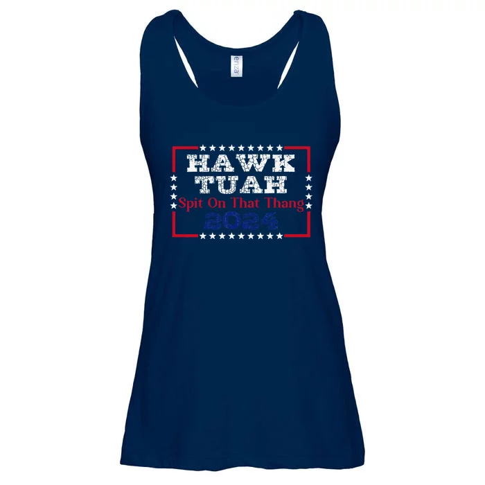 Hawk Thua 2024 Us Flag Color Viral Meme President Election Ladies Essential Flowy Tank