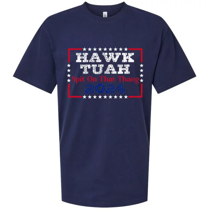 Hawk Thua 2024 Us Flag Color Viral Meme President Election Sueded Cloud Jersey T-Shirt