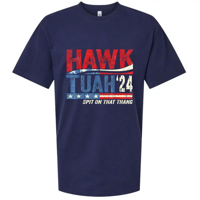 Hawk Tuah 24 Spit On That Thang Gift Sueded Cloud Jersey T-Shirt