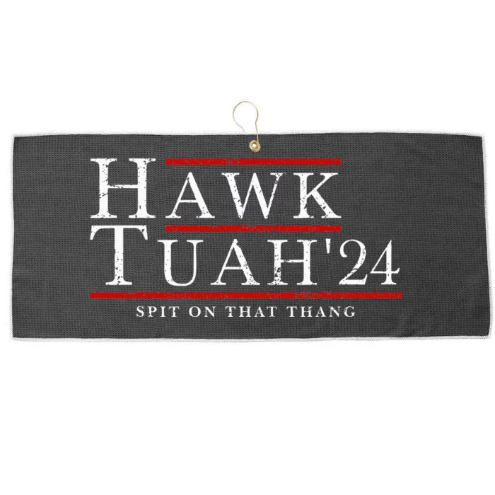 Hawk Tuah 24 Spit On That Thang Large Microfiber Waffle Golf Towel