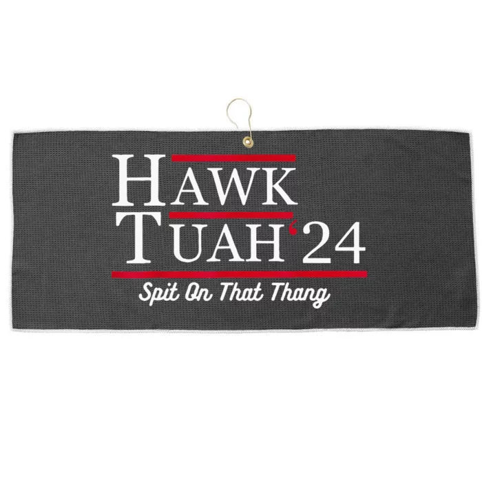 Hawk Tuah 24 Spit On That Thang Large Microfiber Waffle Golf Towel