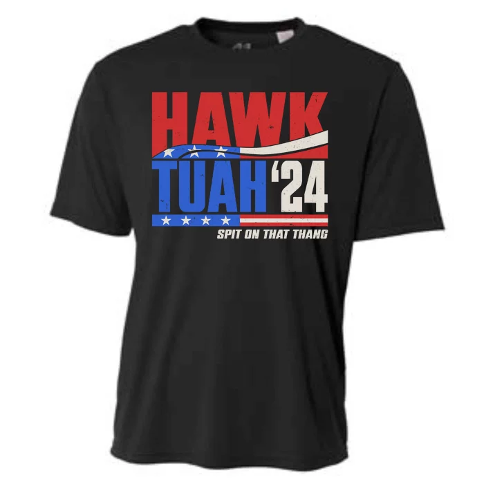 Hawk Tuah 2024 Spit On That Thang Cooling Performance Crew T-Shirt