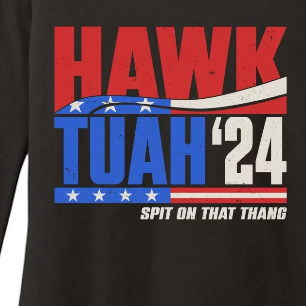 Hawk Tuah 2024 Spit On That Thang Womens CVC Long Sleeve Shirt