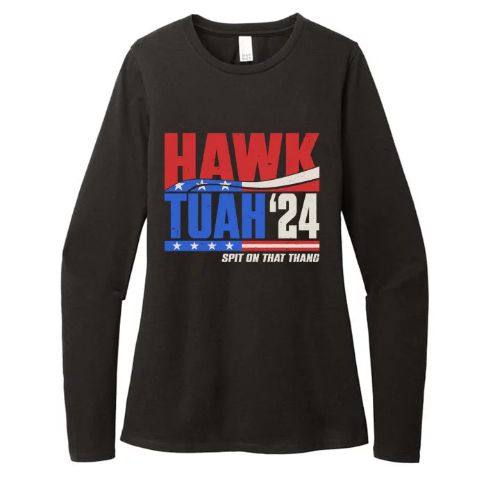 Hawk Tuah 2024 Spit On That Thang Womens CVC Long Sleeve Shirt