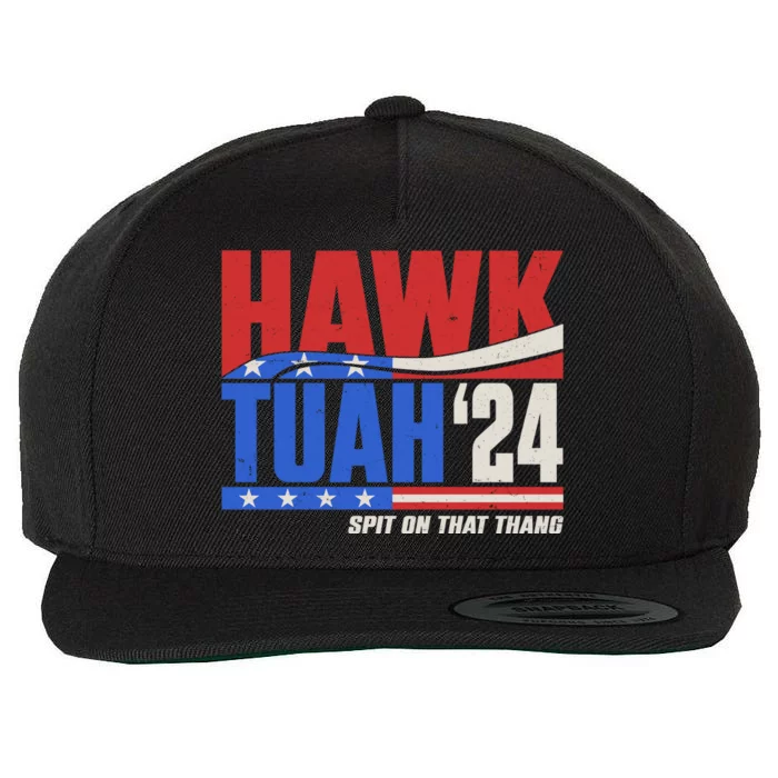 Hawk Tuah 2024 Spit On That Thang Wool Snapback Cap