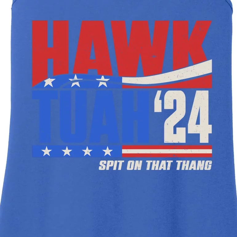 Hawk Tuah 2024 Spit On That Thang Ladies Essential Tank