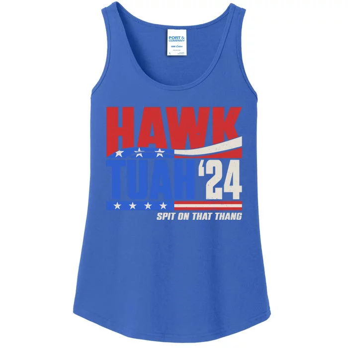 Hawk Tuah 2024 Spit On That Thang Ladies Essential Tank