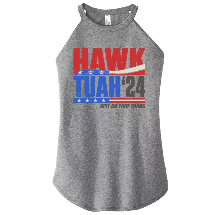 Hawk Tuah 2024 Spit On That Thang Women’s Perfect Tri Rocker Tank ...