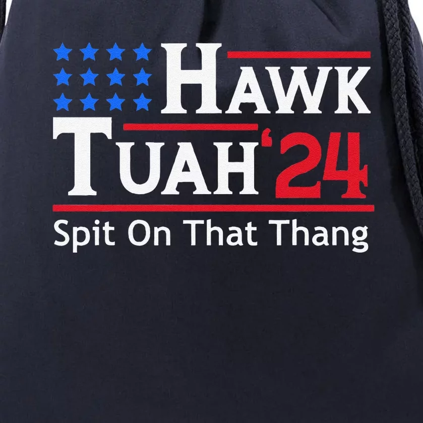 Hawk Tuah 24 Spit On That Thang Drawstring Bag