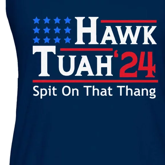 Hawk Tuah 24 Spit On That Thang Ladies Essential Flowy Tank