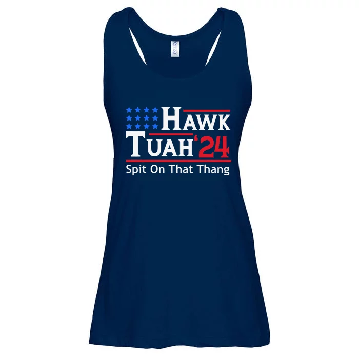 Hawk Tuah 24 Spit On That Thang Ladies Essential Flowy Tank