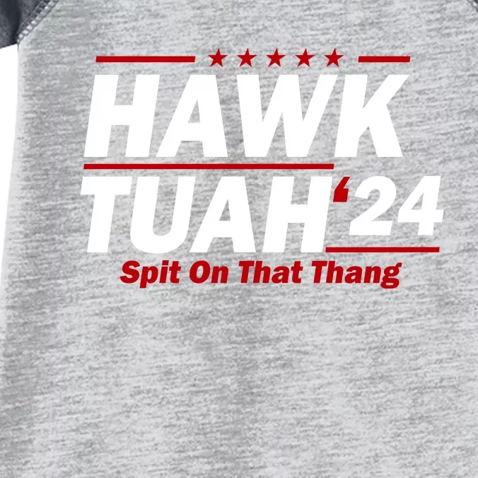 Hawk Tuah 24 Spit On That Thang Funny Saying Infant Baby Jersey Bodysuit