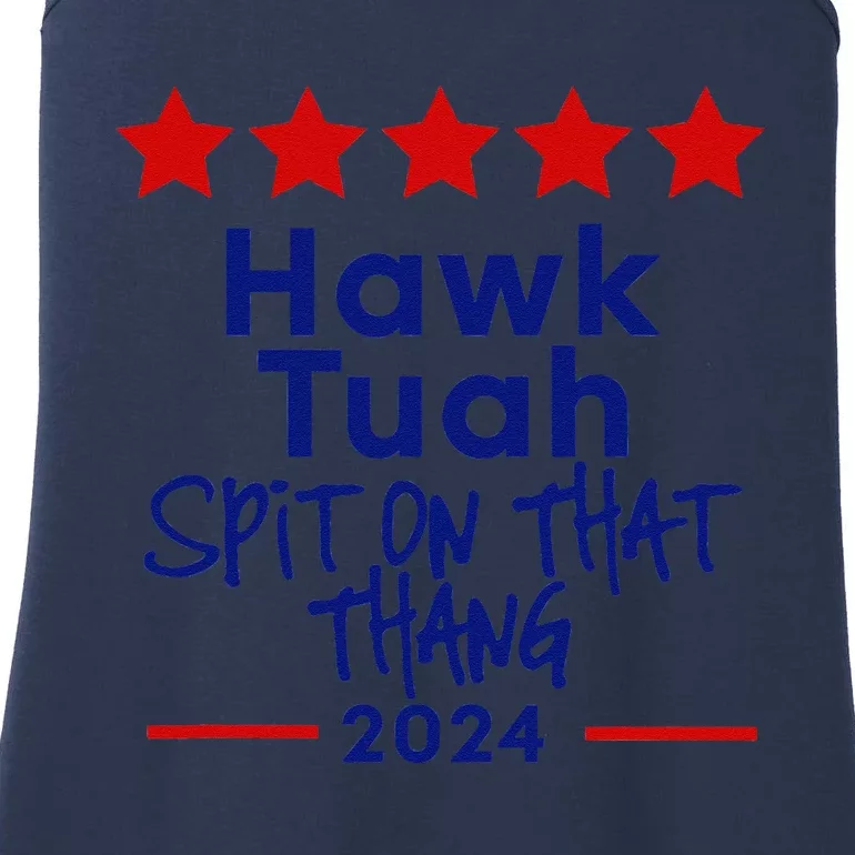 Hawk Tuah 24 Spit On That Thang Ladies Essential Tank