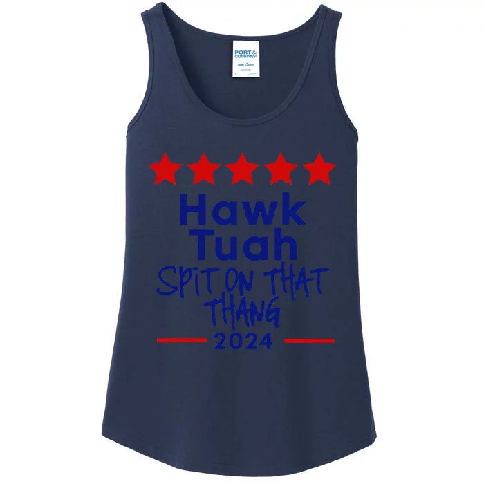 Hawk Tuah 24 Spit On That Thang Ladies Essential Tank