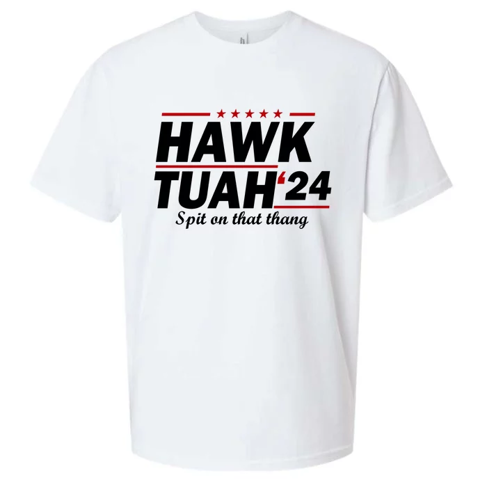 Hawk Tuah 24 Spit On That Thang Funny Saying Sueded Cloud Jersey T-Shirt