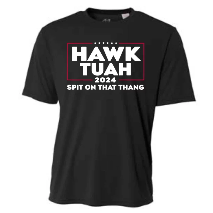 Hawk Tuah 24 Spit On That Thang Funny Saying Cooling Performance Crew T-Shirt