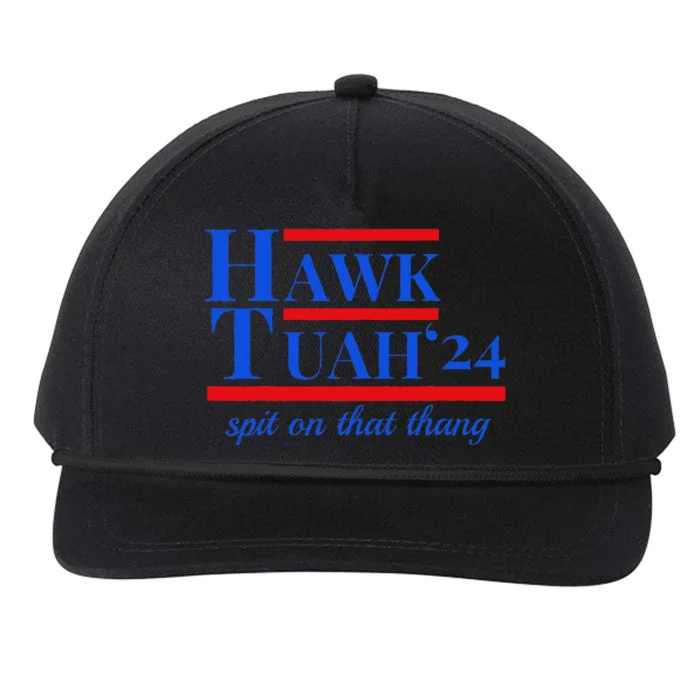 Hawk Tuah 24 Spit On That Thang Funny Meme Snapback Five-Panel Rope Hat