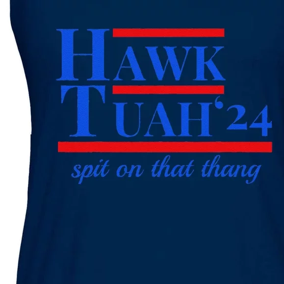 Hawk Tuah 24 Spit On That Thang Funny Meme Ladies Essential Flowy Tank