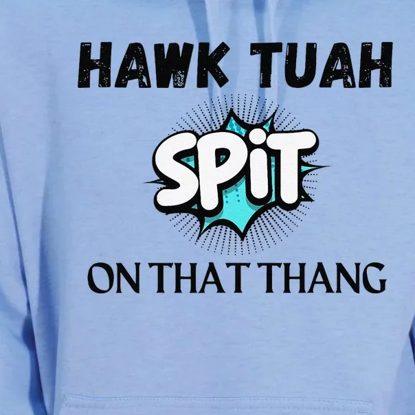 Hawk Tuah 24 Spit On That Thang Funny Viral Election Parody Unisex Surf Hoodie