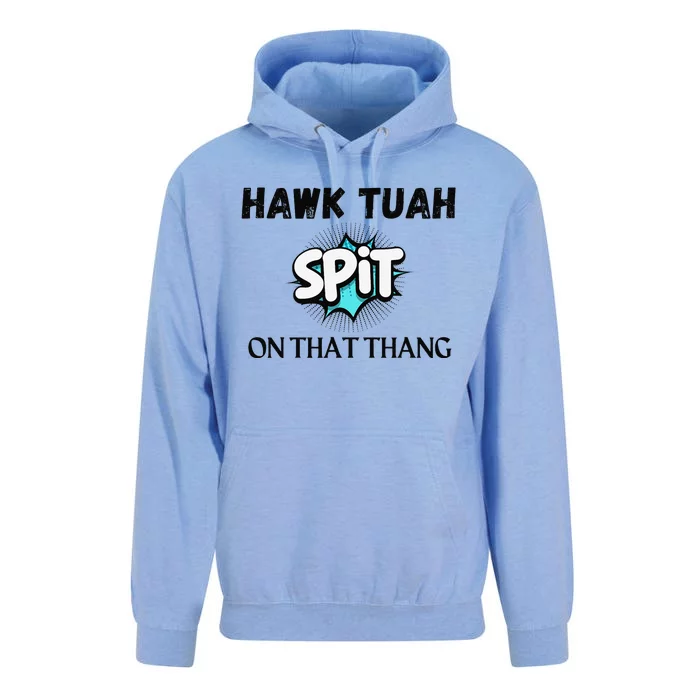 Hawk Tuah 24 Spit On That Thang Funny Viral Election Parody Unisex Surf Hoodie