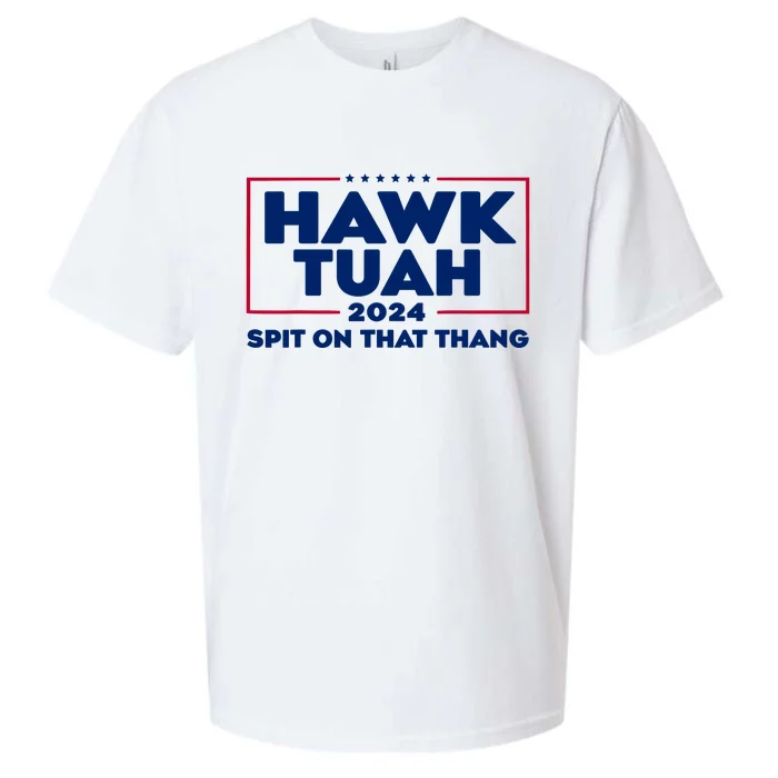 Hawk Tuah 24 Spit On That Thang Funny Saying Sueded Cloud Jersey T-Shirt