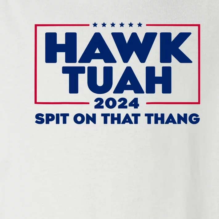 Hawk Tuah 24 Spit On That Thang Funny Saying Toddler Long Sleeve Shirt