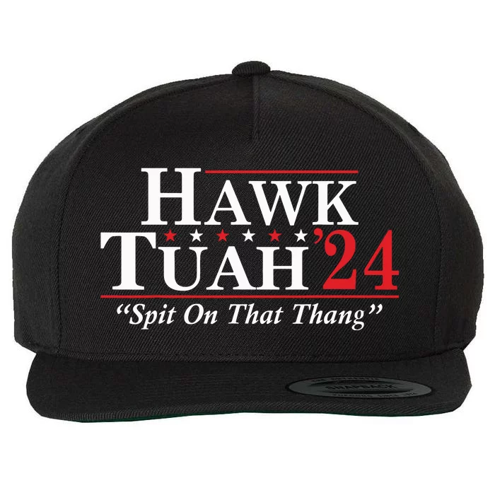 Hawk Tuah 24 Spit On That Thang Wool Snapback Cap