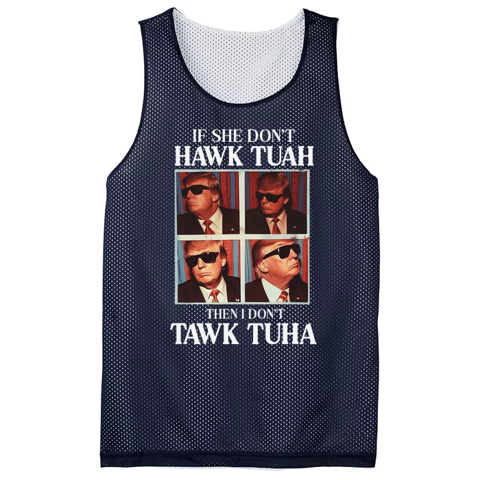 Hawk Tush 2024 Hawk Tuah Trump Embarrassing Airport Mesh Reversible Basketball Jersey Tank