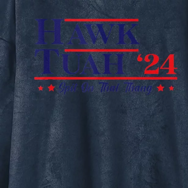 Hawk Tuah 24 Spit On That Thang Hooded Wearable Blanket