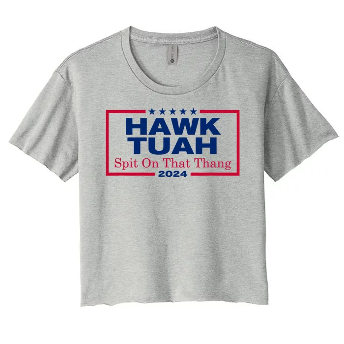 Hawk Tuah 2024 Utah Women's Crop Top Tee