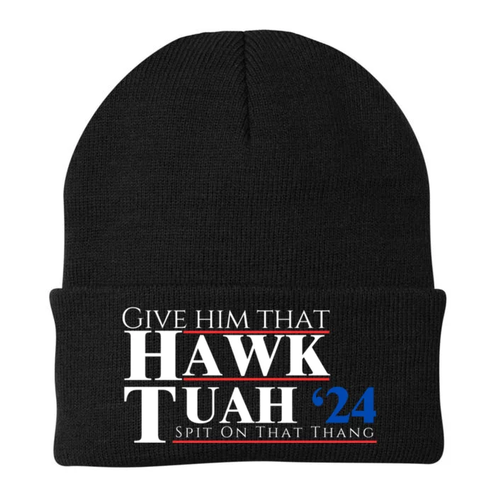 Hawk Tuah 24 Spit On That Thang Knit Cap Winter Beanie