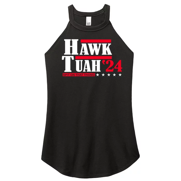 Hawk Tuah 24 Spit On That Thang Women’s Perfect Tri Rocker Tank