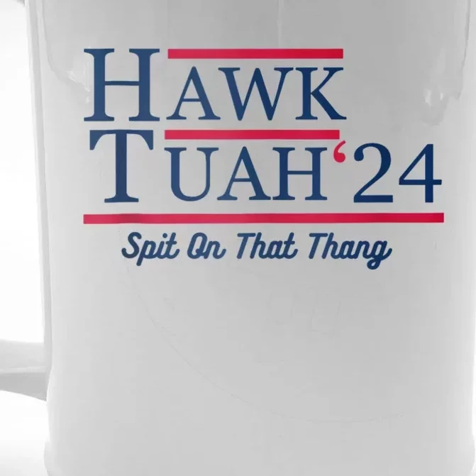 Hawk Tuah 24 Spit On That Front & Back Beer Stein