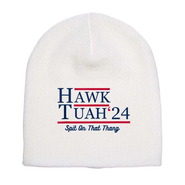 Hawk Tuah 24 Spit On That Short Acrylic Beanie