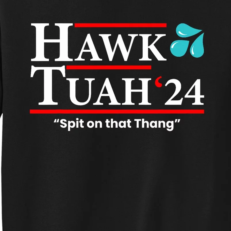 Hawk Tuah 24 Spit On That Thang Tall Sweatshirt