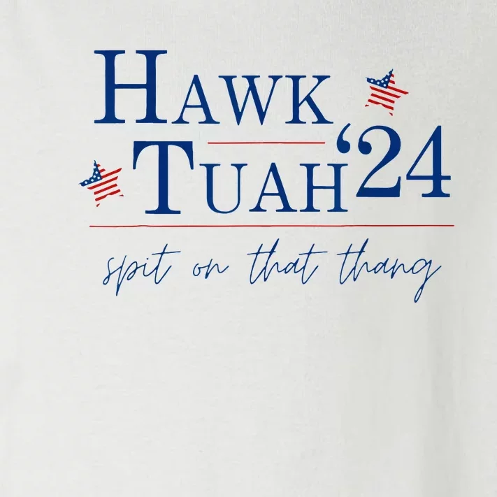 Hawk Tuah 24 Spit On That Thang Toddler Long Sleeve Shirt