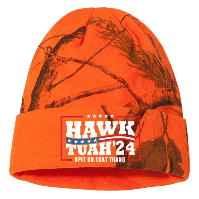 Hawk Tush 24 Spit On That Thing Retro Political President Kati - 12in Camo Beanie