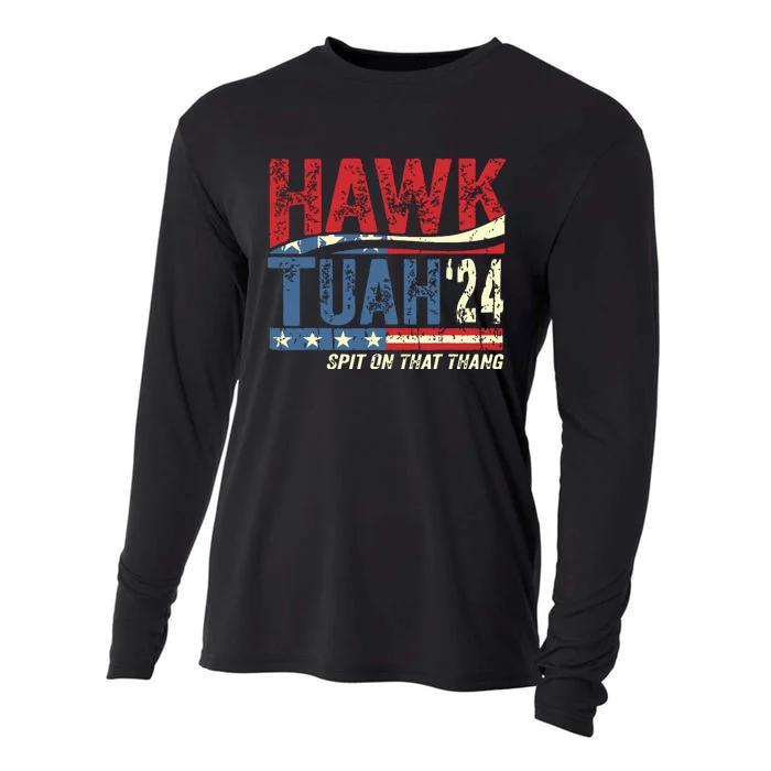 Hawk Tuah 24 Spit On That Thang Cooling Performance Long Sleeve Crew