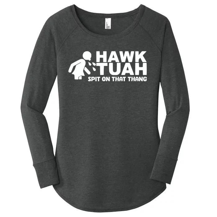 Hawk Tuah 24 Spit On That Thang Women's Perfect Tri Tunic Long Sleeve Shirt