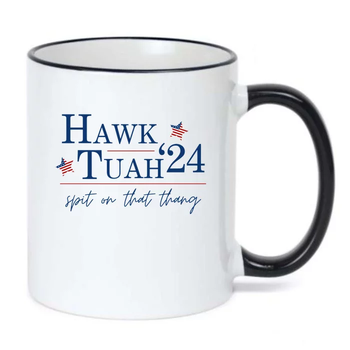 Hawk Tuah 24 Election Tiktok Trend Political Funny Black Color Changing Mug