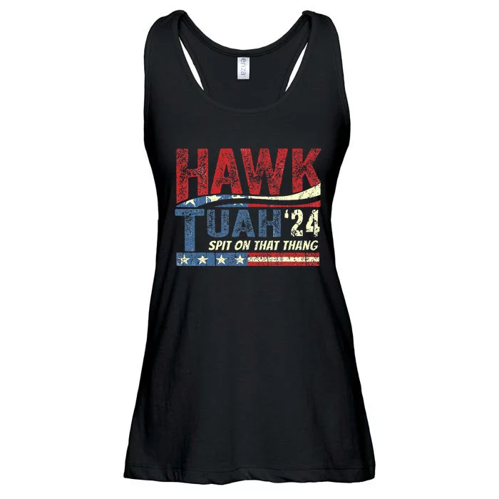 Hawk Tuah 24 Spit On That Thang Ladies Essential Flowy Tank