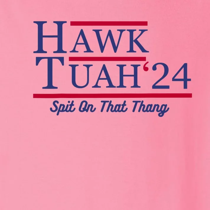 Hawk Tuah 24 Spit On That Thang Toddler Long Sleeve Shirt