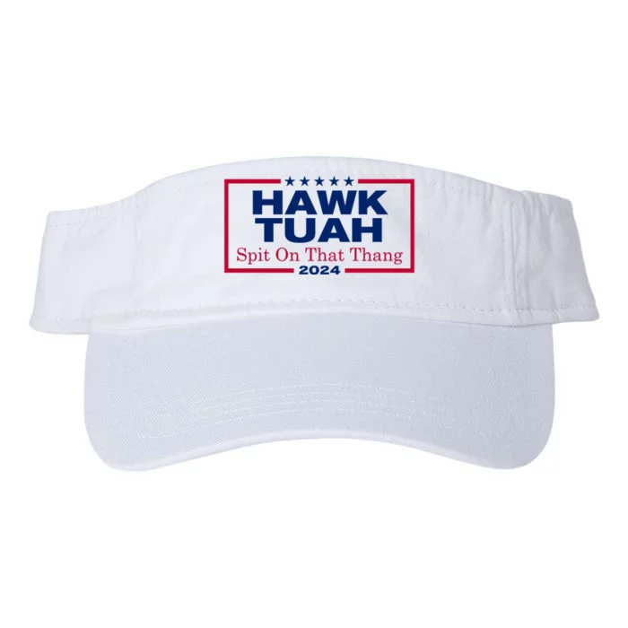 Hawk Tuah 24 Spit On That Thang Funny Quote Valucap Bio-Washed Visor